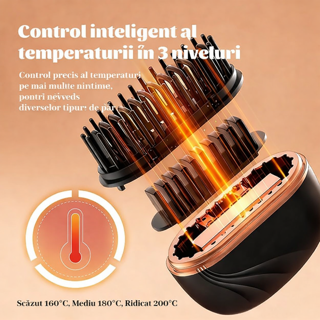 Perie Compactă pentru Descurcarea Părului cu Husă de Protecție